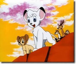 Kimba with Kitty and their friends